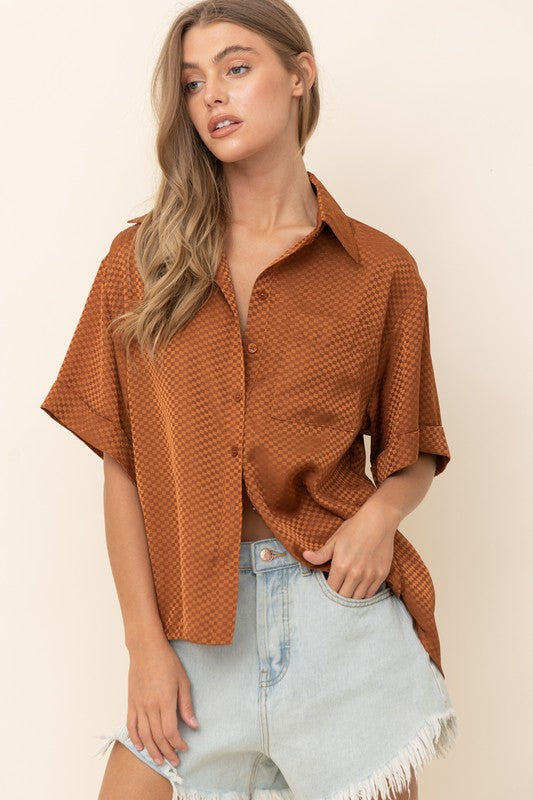 Vibe Check Button Up