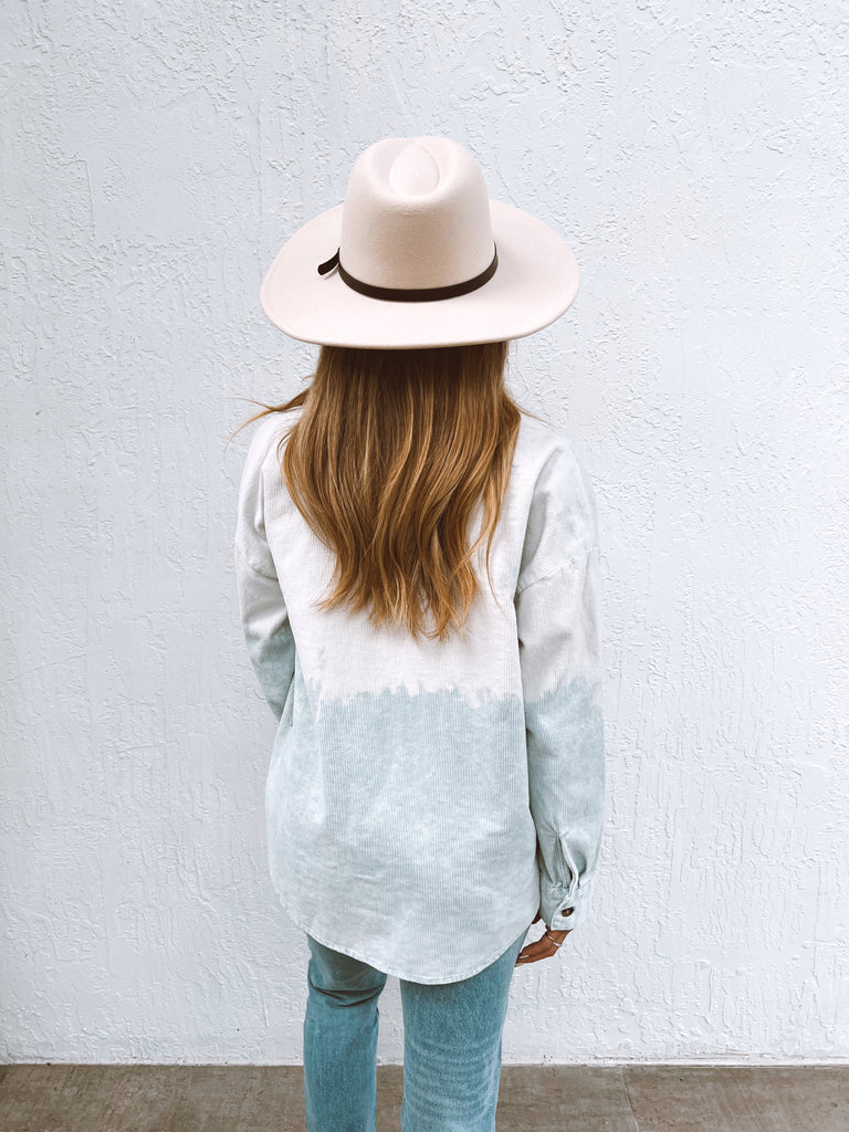 Second Chance Corduroy Jacket - DUSTY BLUE