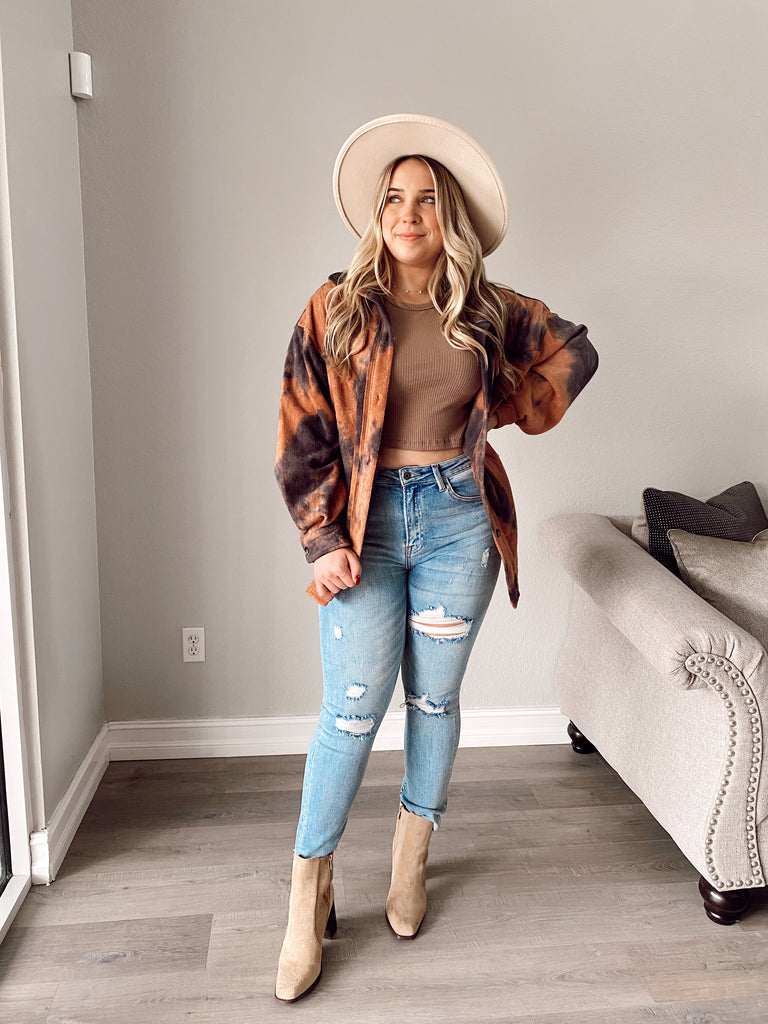 Take Me Back Cozy Shacket