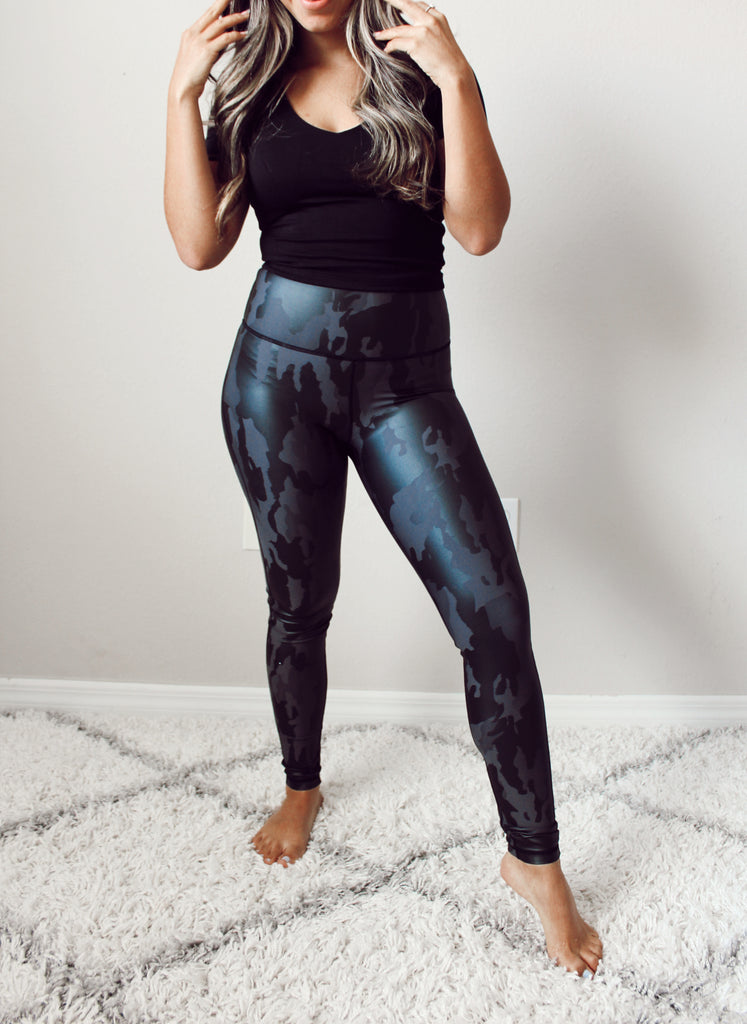 Camo Foil Leggings