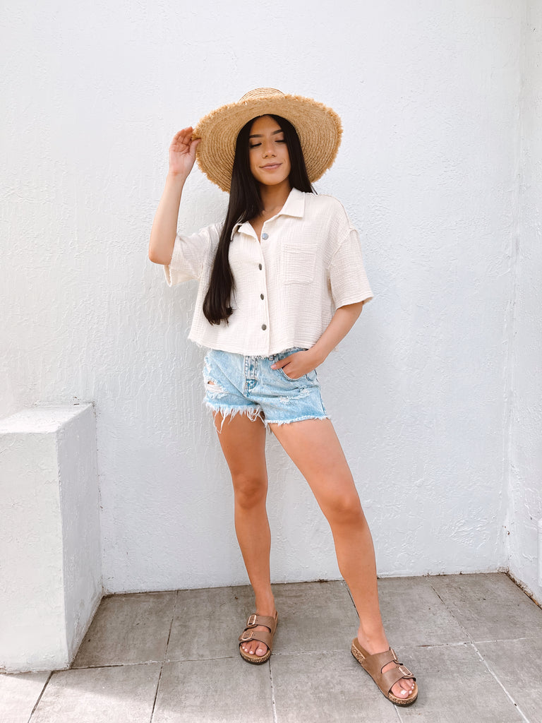 Danielle Button Up Top