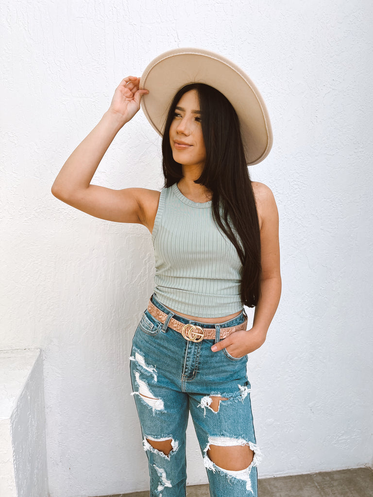 Valencia Tank - Sage