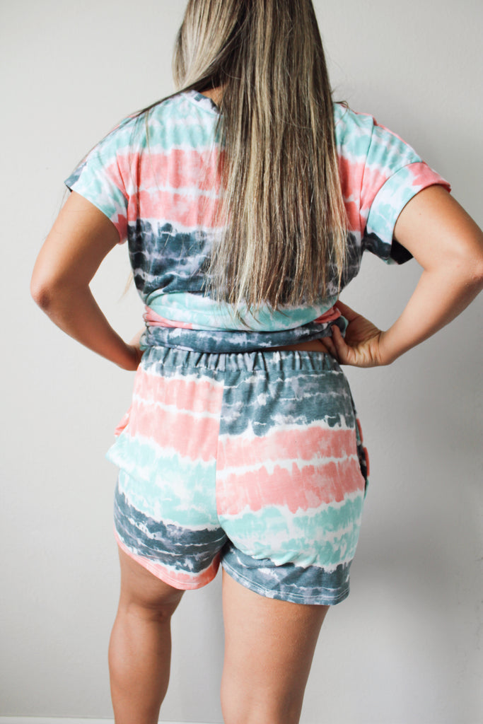Mermaid Tie Dye Lounge Shorts