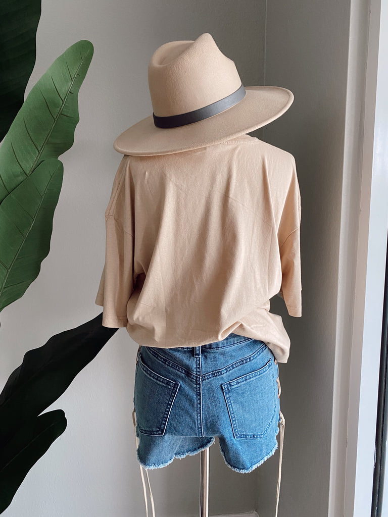 Vivi Lace Up Denim Shorts