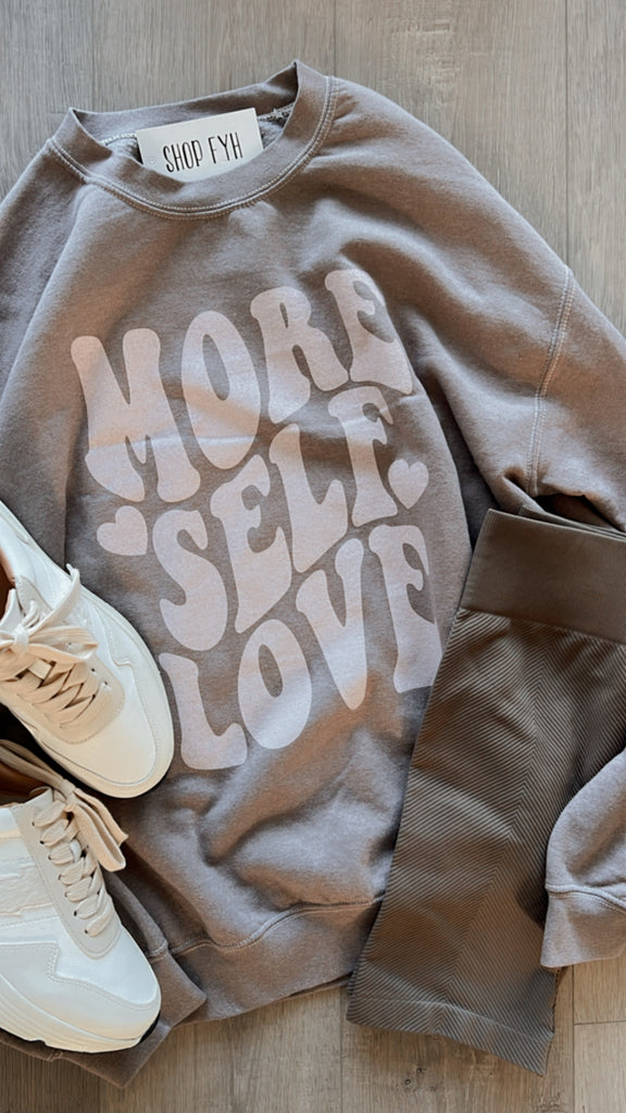 More Self Love Oversized Pullover