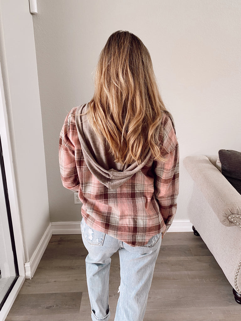 Chels Flannel Hoodie