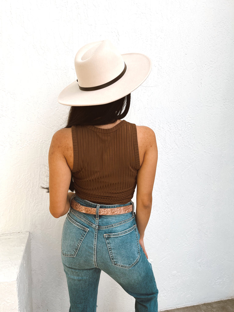 Valencia Tank - Espresso