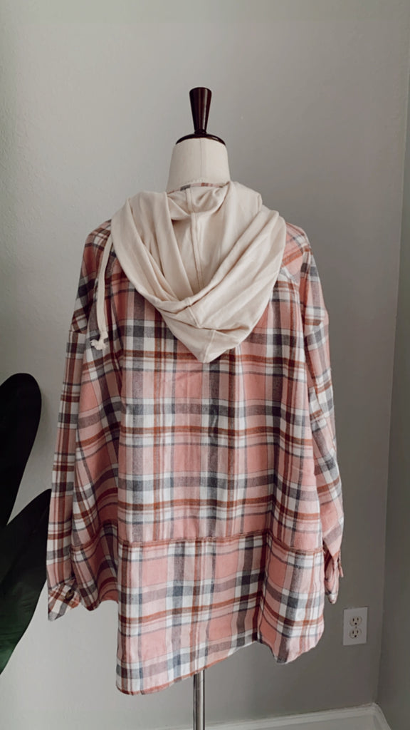 Trisha Flannel Hoodie