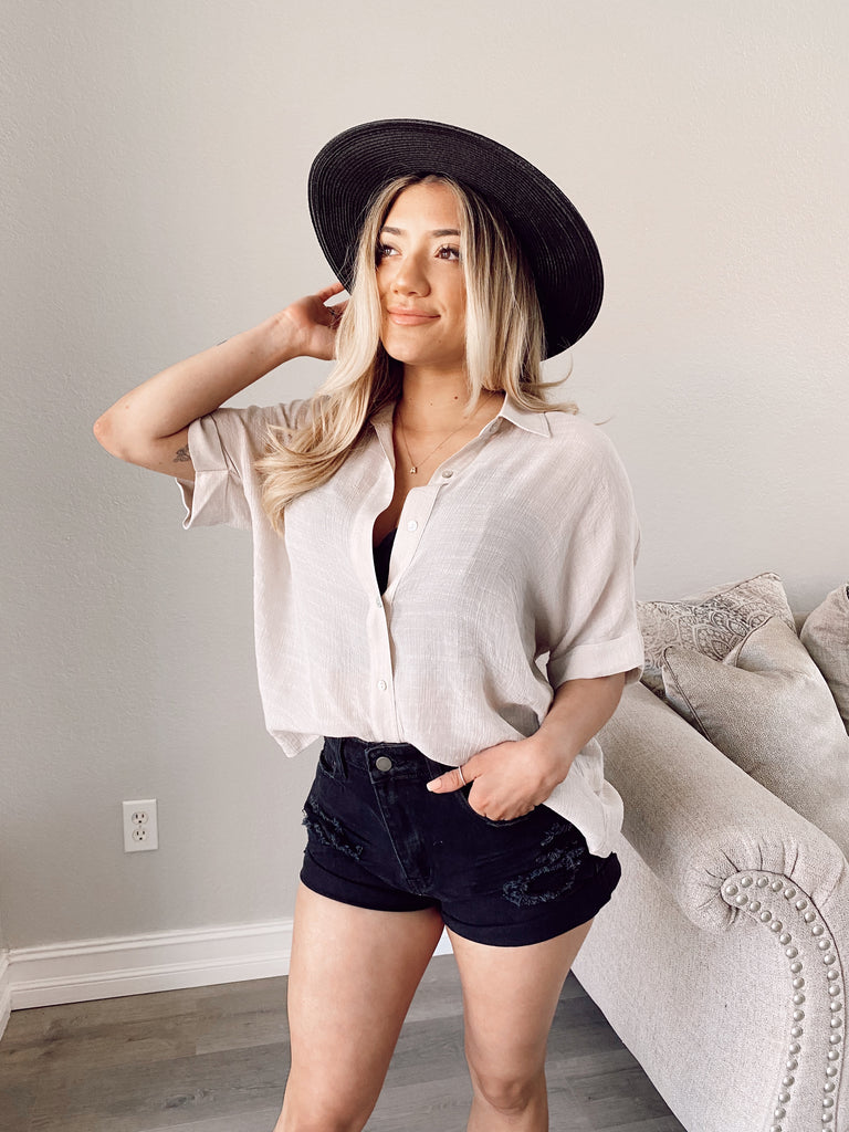 Oaklynn Denim Shorts - BLACK