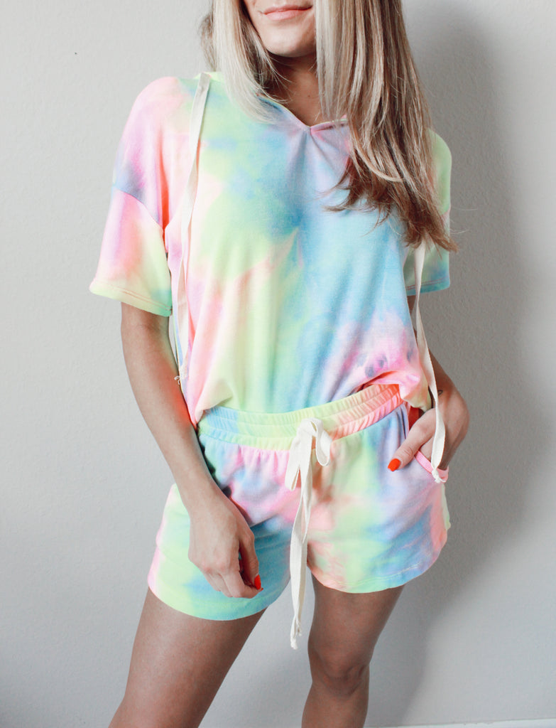 Electric Tie Dye Shorts