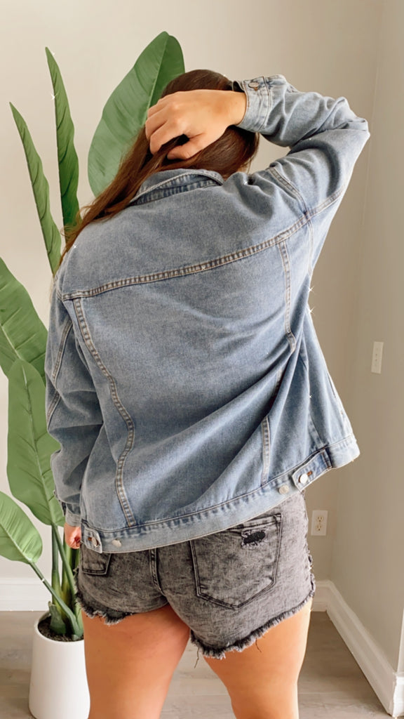 Vintage Distressed Denim Jacket