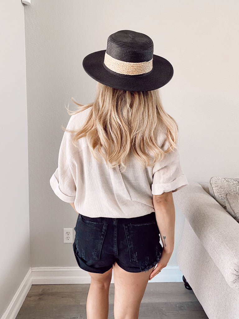 Oaklynn Denim Shorts - BLACK