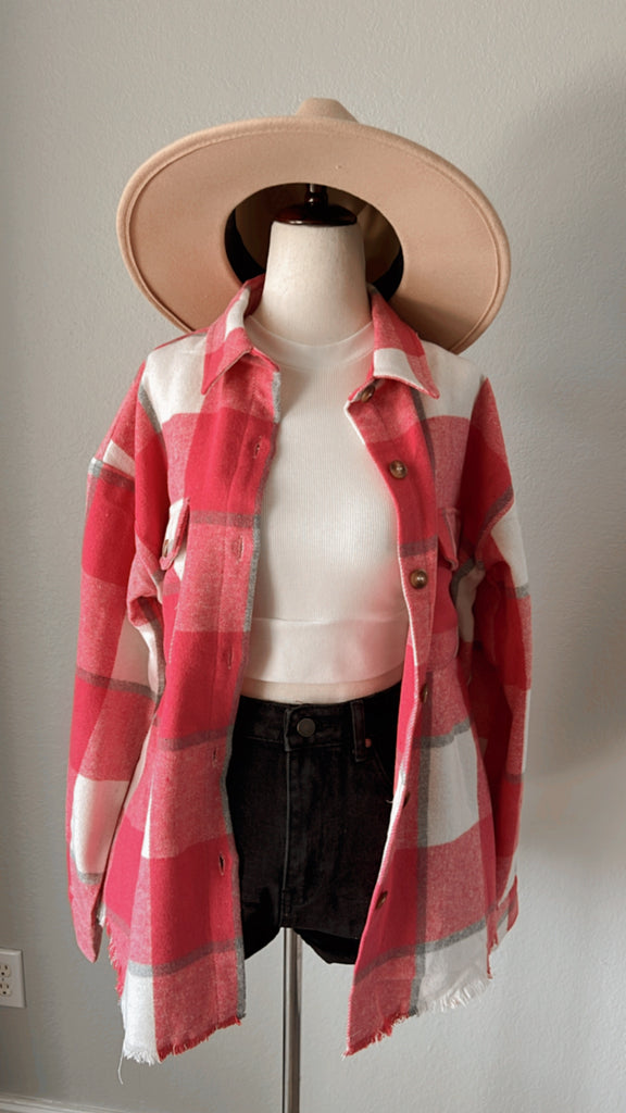 Happy Days Flannel Shacket