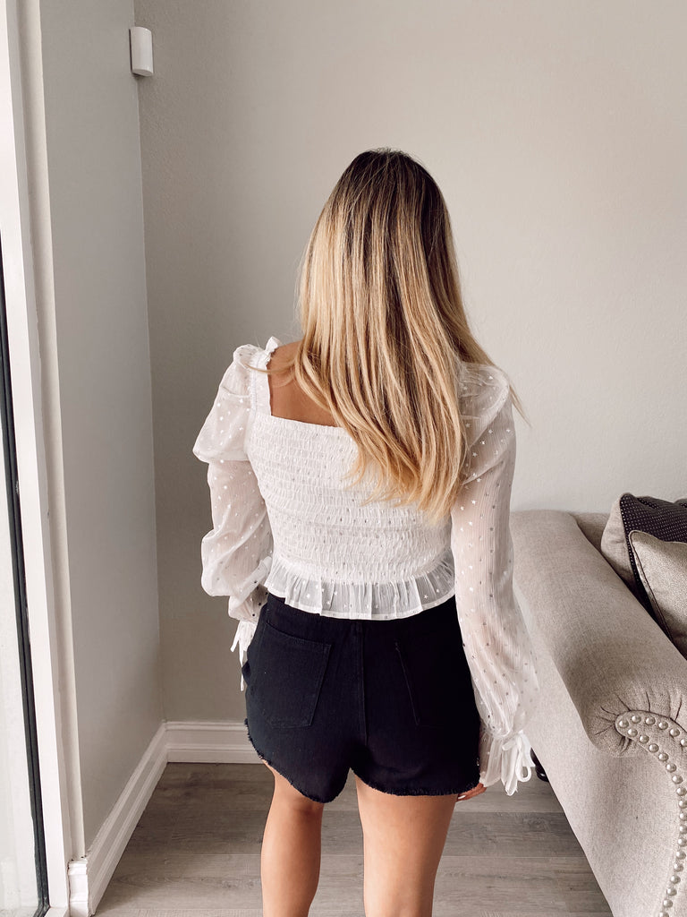 Remmy Denim Shorts -BLACK