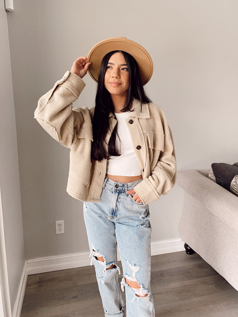 Megan Cropped Shacket