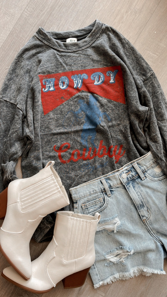 Howdy Cowboy Pullover