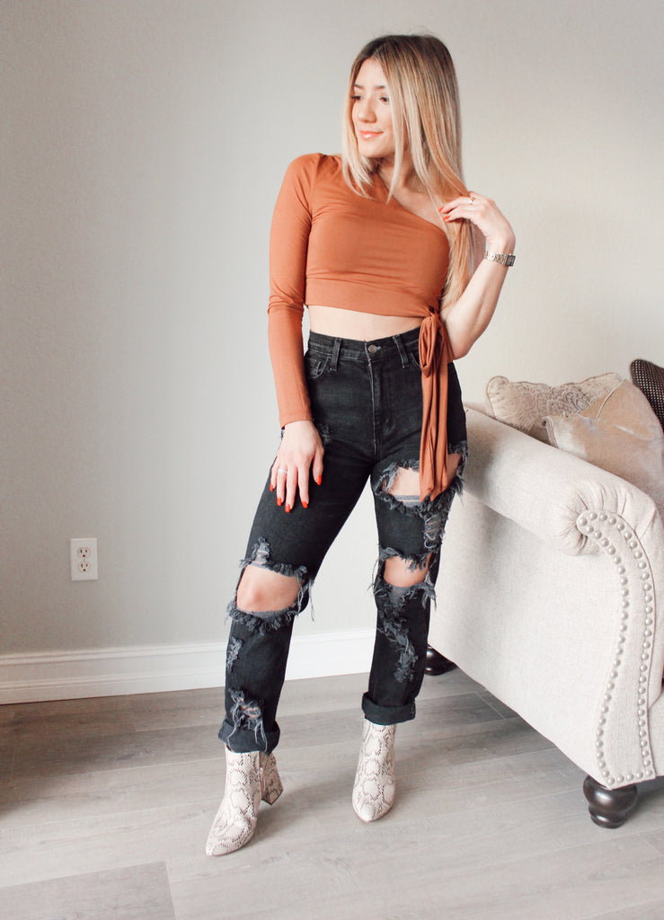 Kali Crop Long Sleeve - Hazel