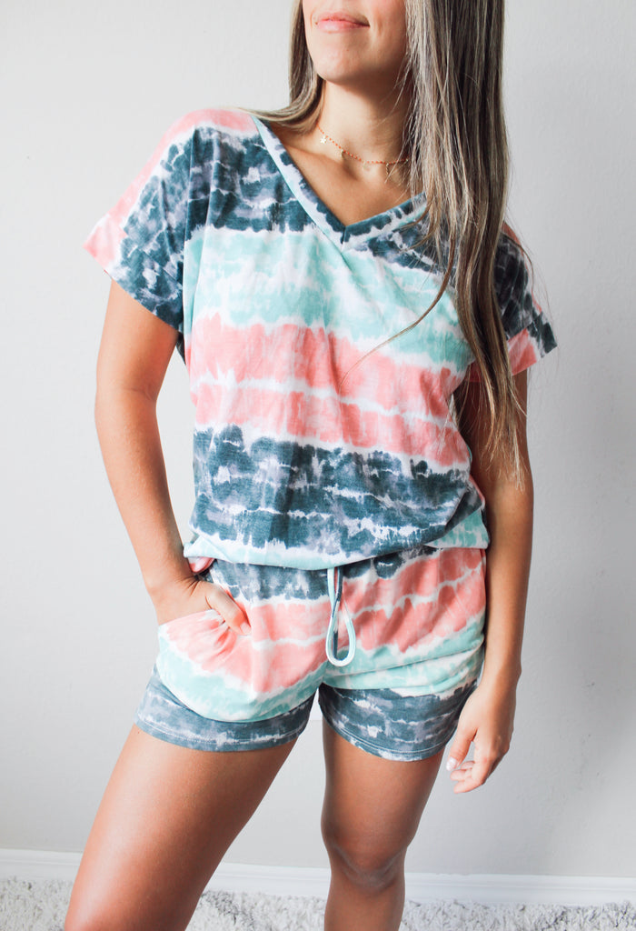 Mermaid Tie Dye Lounge Shorts