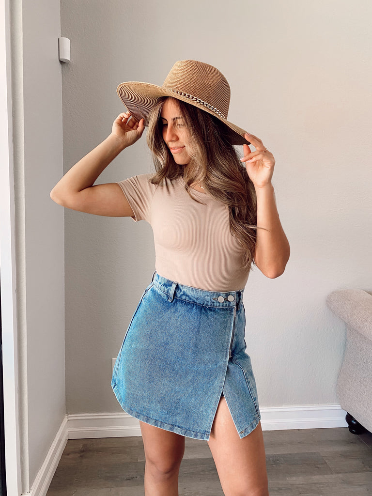 Elsy Lace Up Back Bodysuit