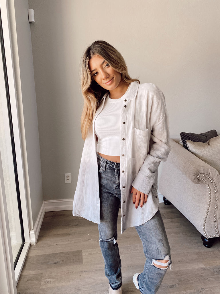 Zoey Button Up