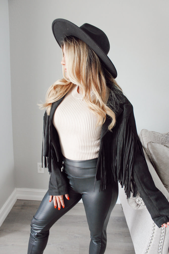 Fringe Dreams Faux Suede Jacket