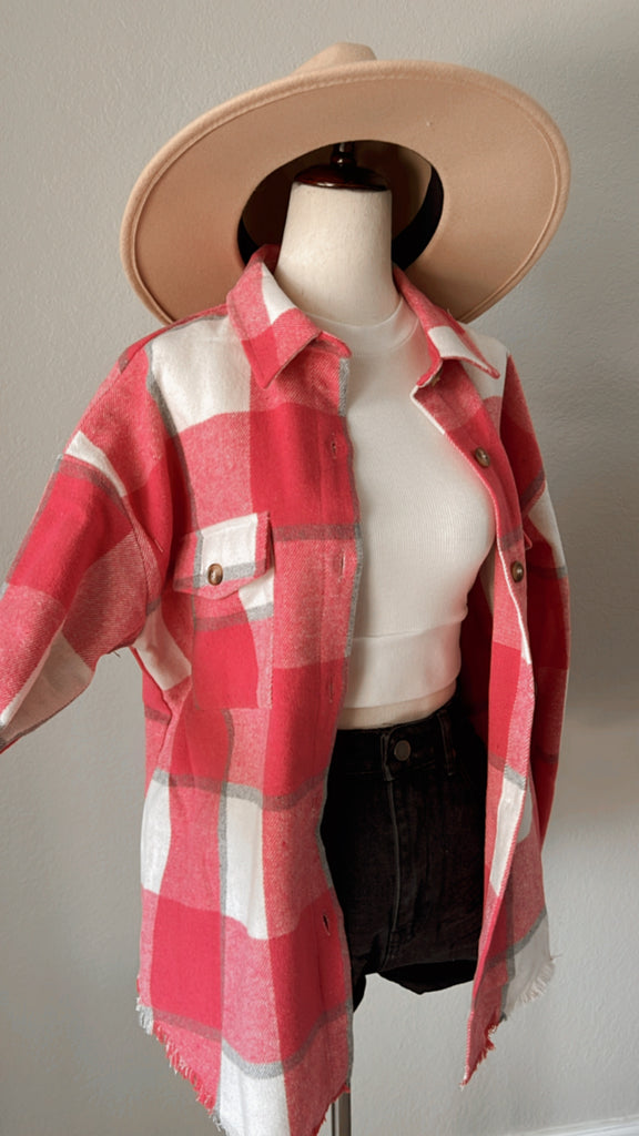 Happy Days Flannel Shacket