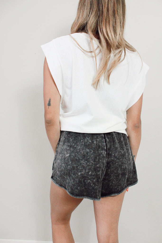 She's a Star Shorts - CHARCOAL