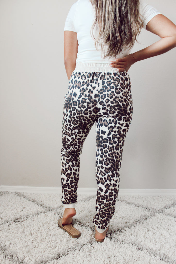 Blake Leopard Joggers