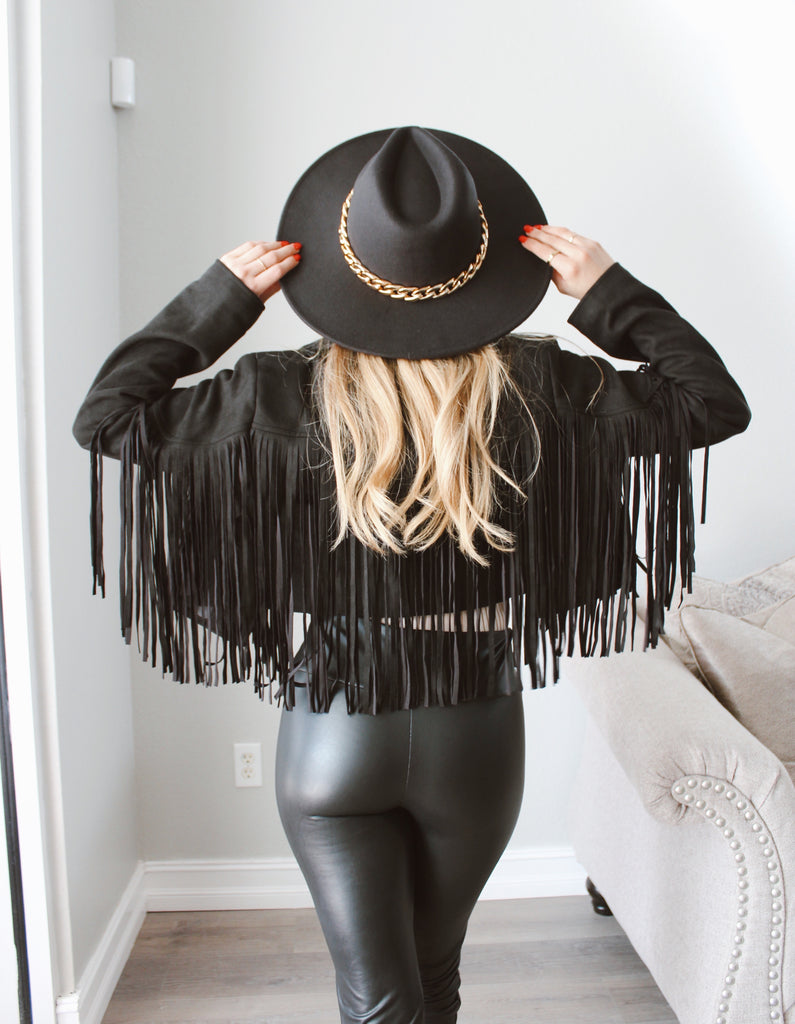 Fringe Dreams Faux Suede Jacket