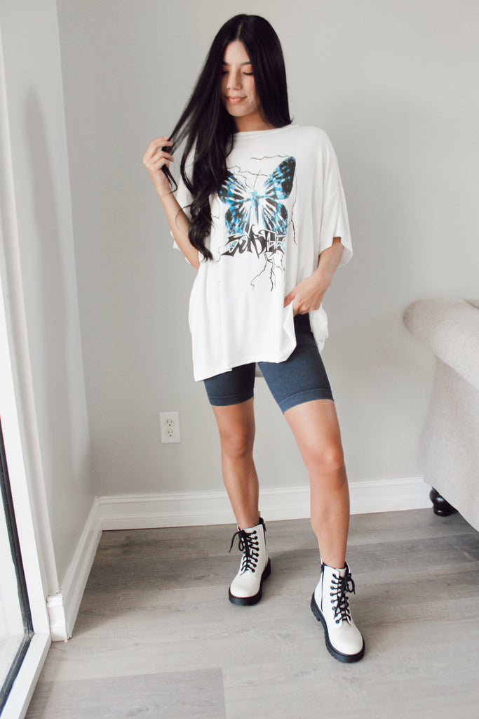 Butterfly Kisses Oversized Tee
