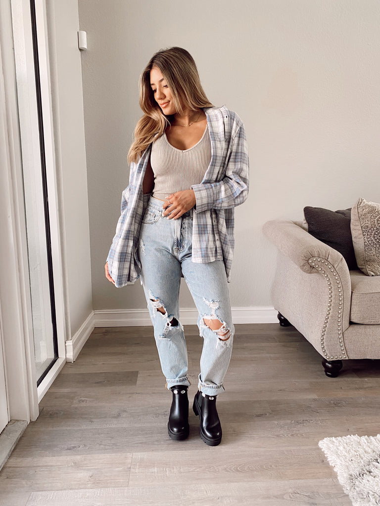 Rayla Flannel - BLUE