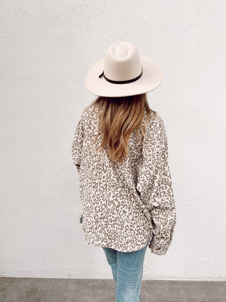Go Getter Leopard Button Up Jacket
