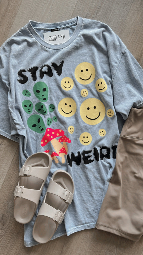 Stay Weird Oversized Tee
